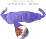 Relaxing lavender and flaxseed filled eye pillow for stress relief and relaxation.